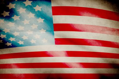 Retro grunge Amerika dört Temmuz duvar kağıdı deseni