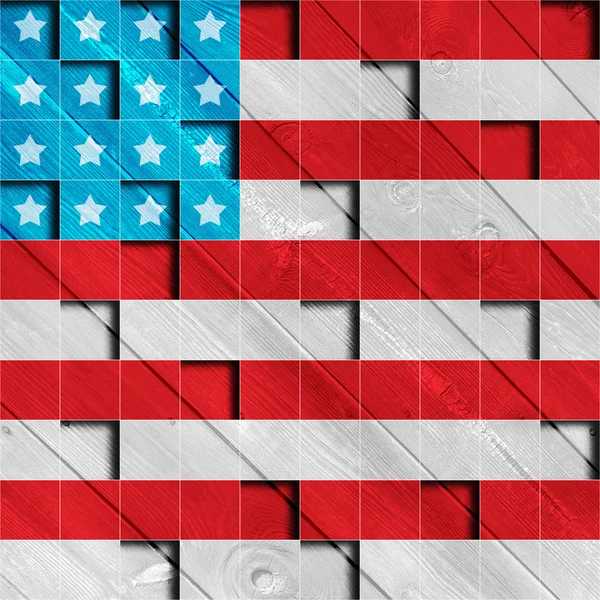 Retro Grunge America patrón de fondo de pantalla de cuatro julio — Foto de Stock