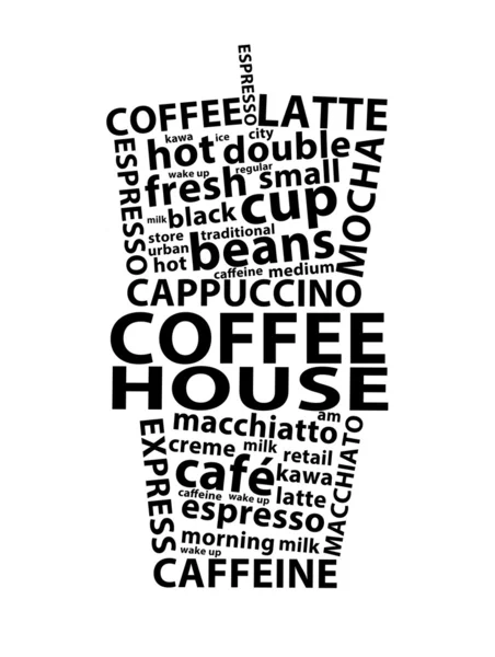 Koffie huis retro advertentie — Stockfoto