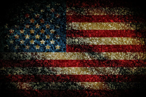 Graphic Design (Vintage Background) - Made In USA - Flag Element — Stock Photo, Image