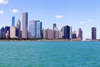Yaz aylarında Chicago manzarası