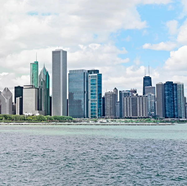 Panorama panoramę Chicago — Zdjęcie stockowe