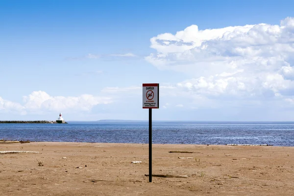 No Swimming Sign — Stock Photo, Image