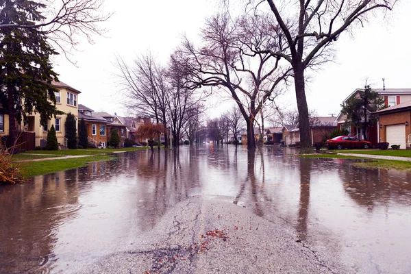 Inundación en la ciudad — Foto de Stock