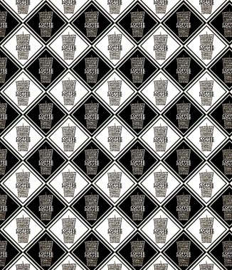 Kahve tasarım (Vintage desen sayfa)