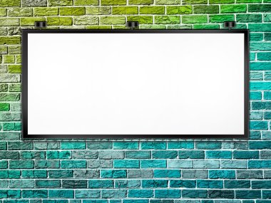 tuğla duvara billboard