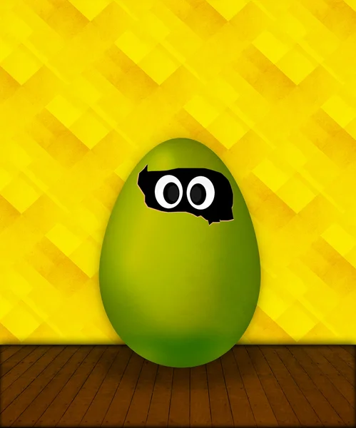 Забавное пасхальное яйцо — стоковое фото