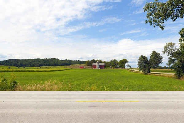 Amerikaanse land weg-zijaanzicht — Stockfoto