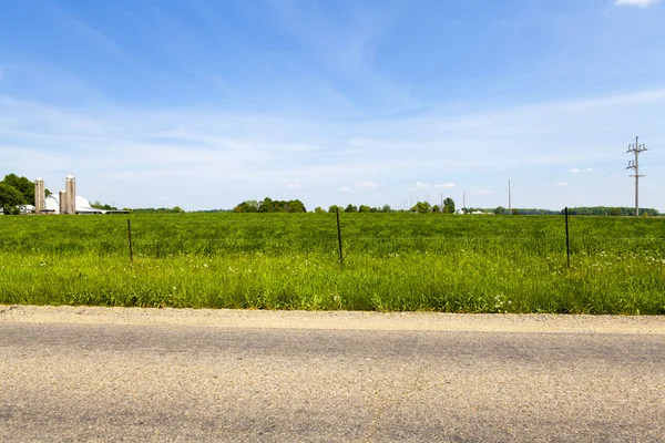 American Country Road Vista laterale — Foto Stock