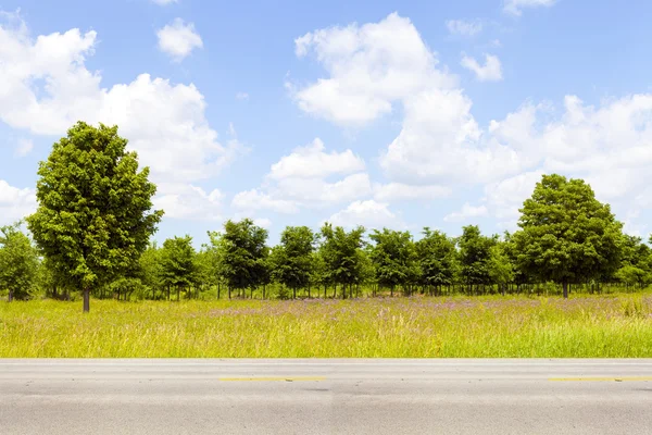 Amerikaanse land weg-zijaanzicht — Stockfoto