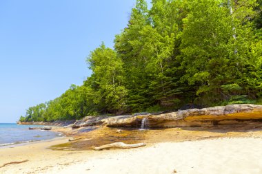 üst Yarımadası (resimde rock Ulusal göl kıyısı) - michigan,