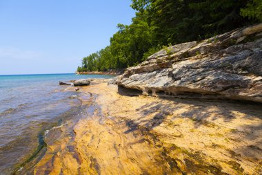 üst Yarımadası (resimde rock Ulusal göl kıyısı) - michigan,
