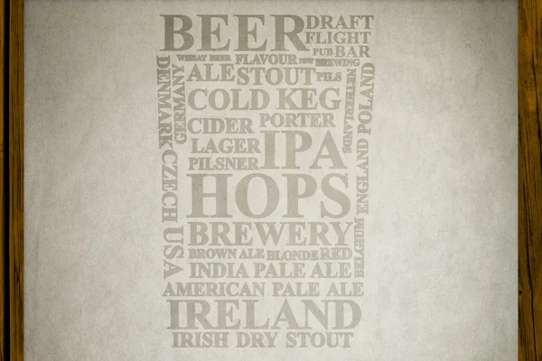 Anúncio de cerveja — Fotografia de Stock