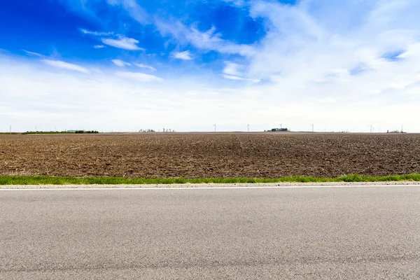 Amerikaanse land weg-zijaanzicht — Stockfoto