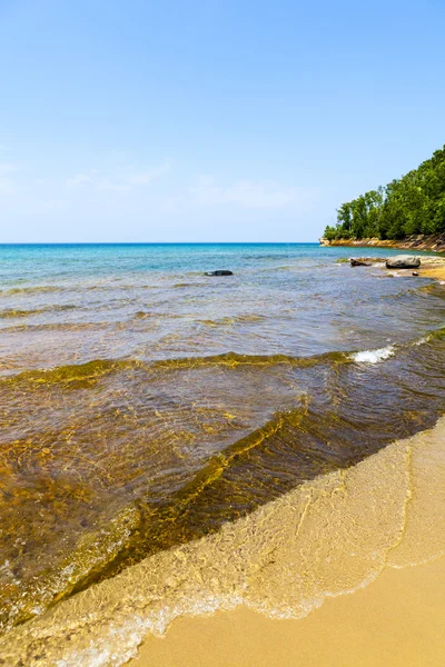 Upper peninsula beach - michigan, Verenigde Staten — Stockfoto