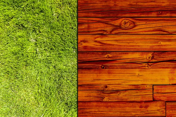 木製テーブル トップ ビュー — ストック写真