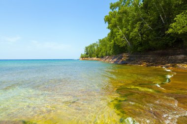 üst Yarımadası (resimde rock Ulusal göl kıyısı) - michigan,