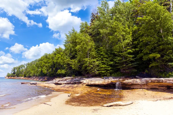 Upper peninsula plaży - michigan, Stany Zjednoczone Ameryki — Zdjęcie stockowe