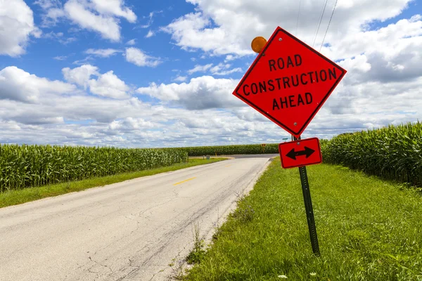 American Country Road Side View — Stock Photo, Image