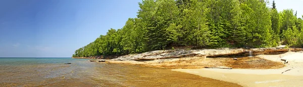 Upper peninsula beach - michigan, Verenigde Staten — Stockfoto