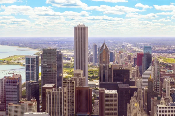 Vista dall'alto sul centro di Chicago — Foto Stock