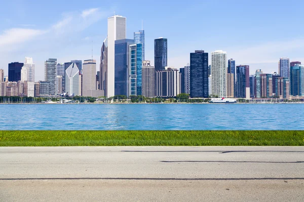 Seitenansicht der amerikanischen Landstraße (abstrakt)) — Stockfoto