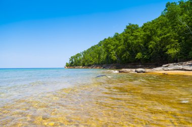 üst Yarımadası (resimde rock Ulusal göl kıyısı) - michigan,