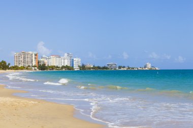 güzel bir plaj san Juan, puerto rico