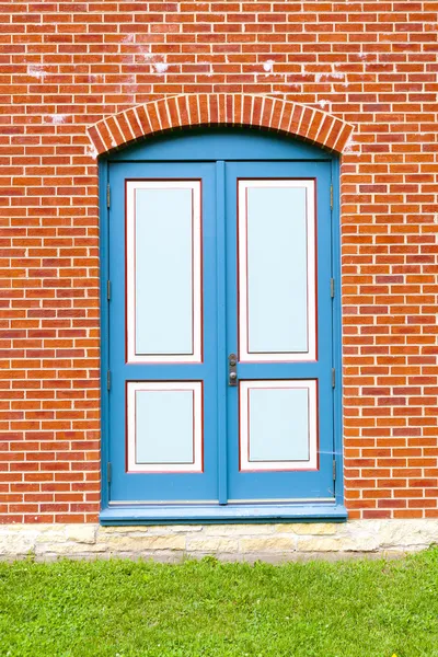 Porte bleue — Photo