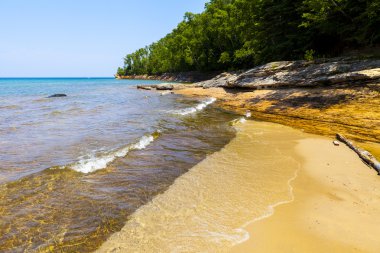 üst Yarımadası (resimde rock Ulusal göl kıyısı) - michigan,