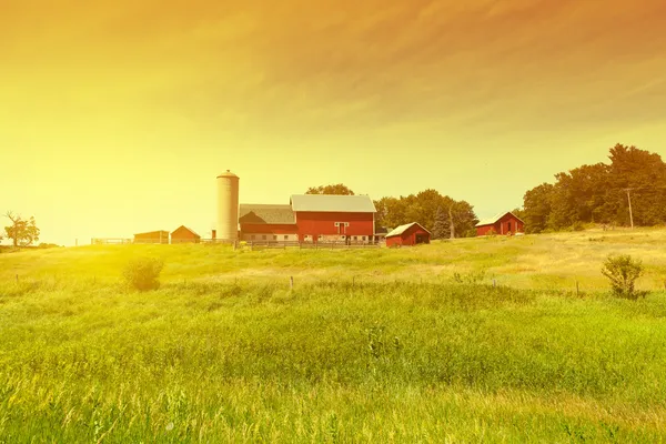 Azienda agricola tradizionale — Foto Stock