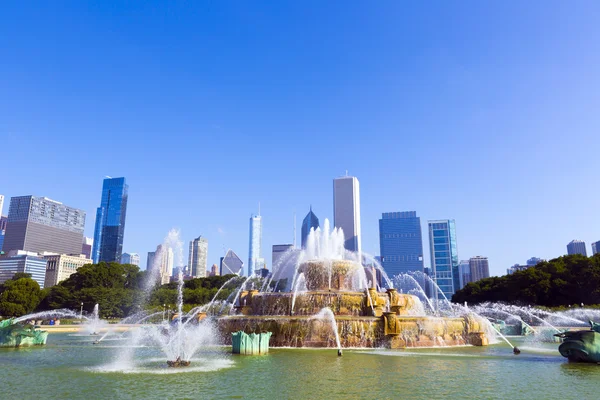 Brunnen in Chicago Innenstadt — Stockfoto
