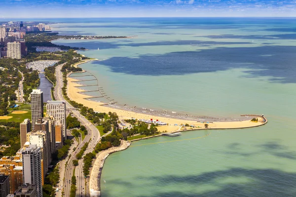 シカゴ湖の海岸ドライブからの眺め — ストック写真