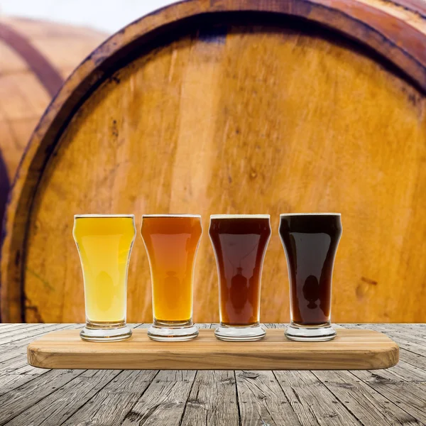 Beer Flight — Stock Photo, Image