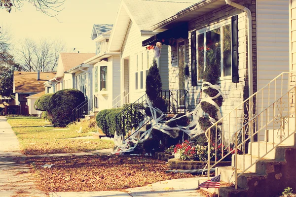 Houses on street — Stock Photo, Image