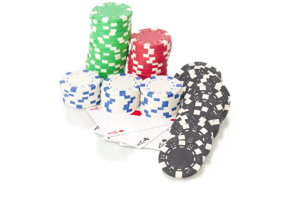 Složení Poker — Stock fotografie