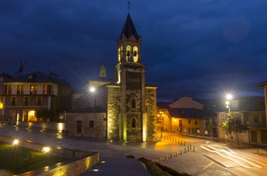 San Andres church, in Ponferrada, Spain clipart