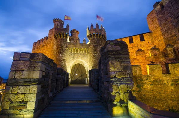 Ponferrada замок — стокове фото