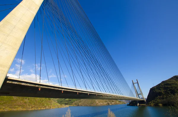 Famous bridge in Barrios de Luna, Spain Royalty Free Stock Images