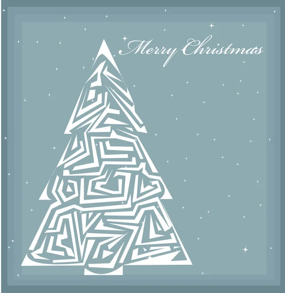 Decorative Christmas card — Stock Vector