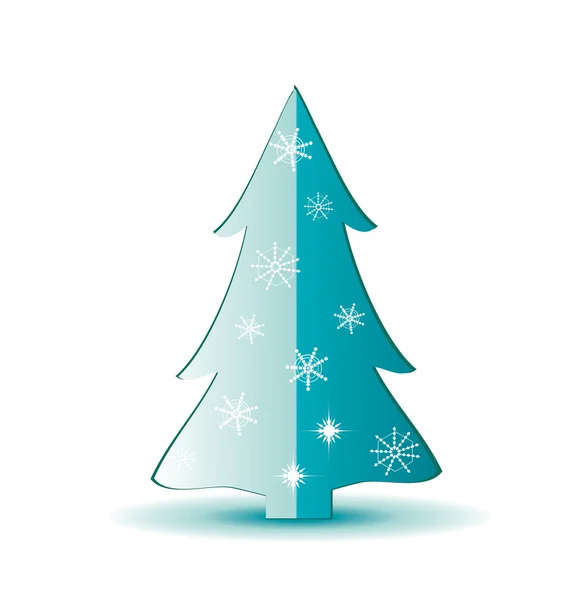 Vector christmas tree illustration — Stock Vector