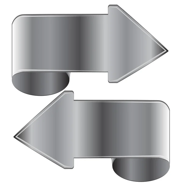 Metall bakgrund pilen — Stock vektor