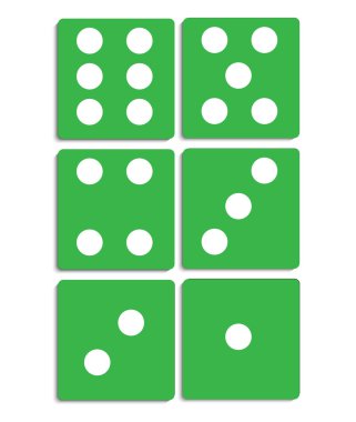 Dices, vektör çizim
