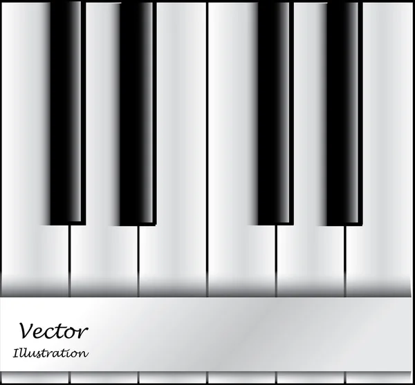 Clés pour piano — Image vectorielle