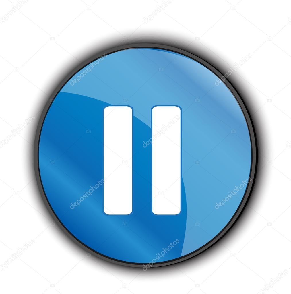 pause icon , button, design element