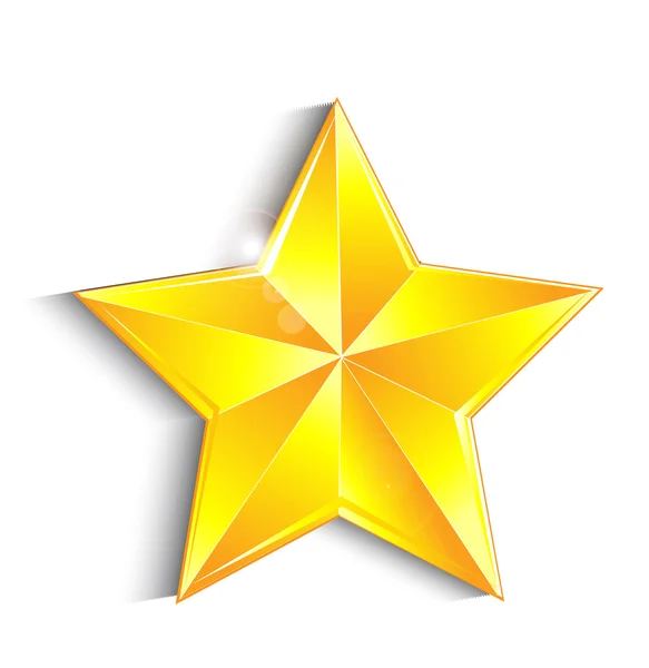 Χρυσό αστέρι — Διανυσματικό Αρχείο