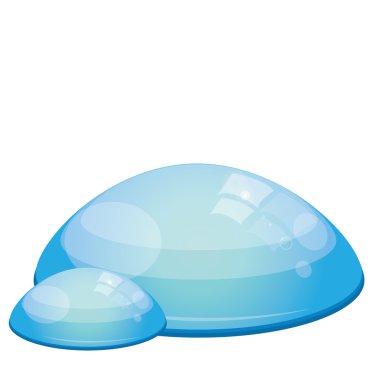 Su damlasının vektör çizimi