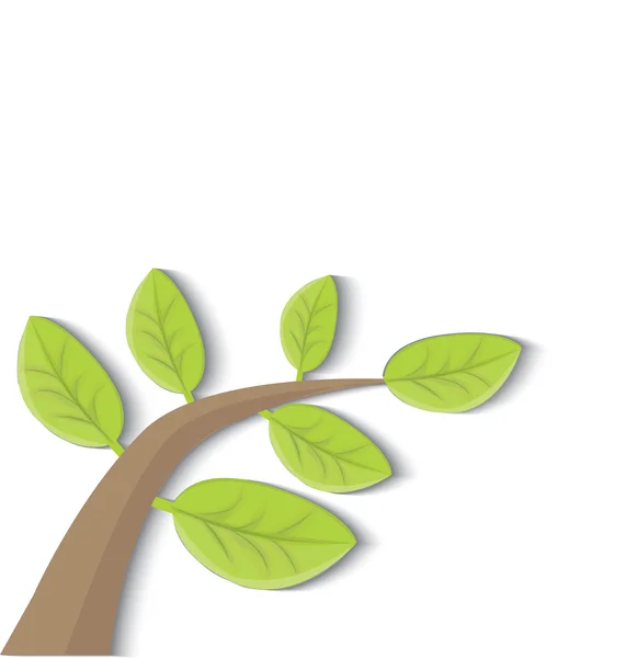Ράντσο με πράσινα φύλλα — Διανυσματικό Αρχείο