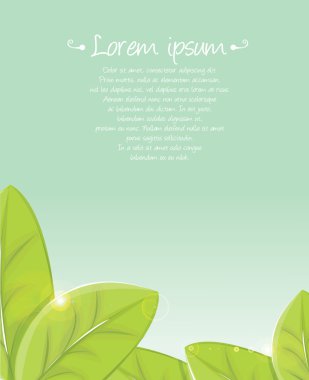 çiçek arka plan tasarlamak vektör yeşil yaprakları.