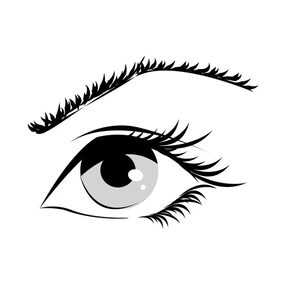 Mujer ojo — Archivo Imágenes Vectoriales